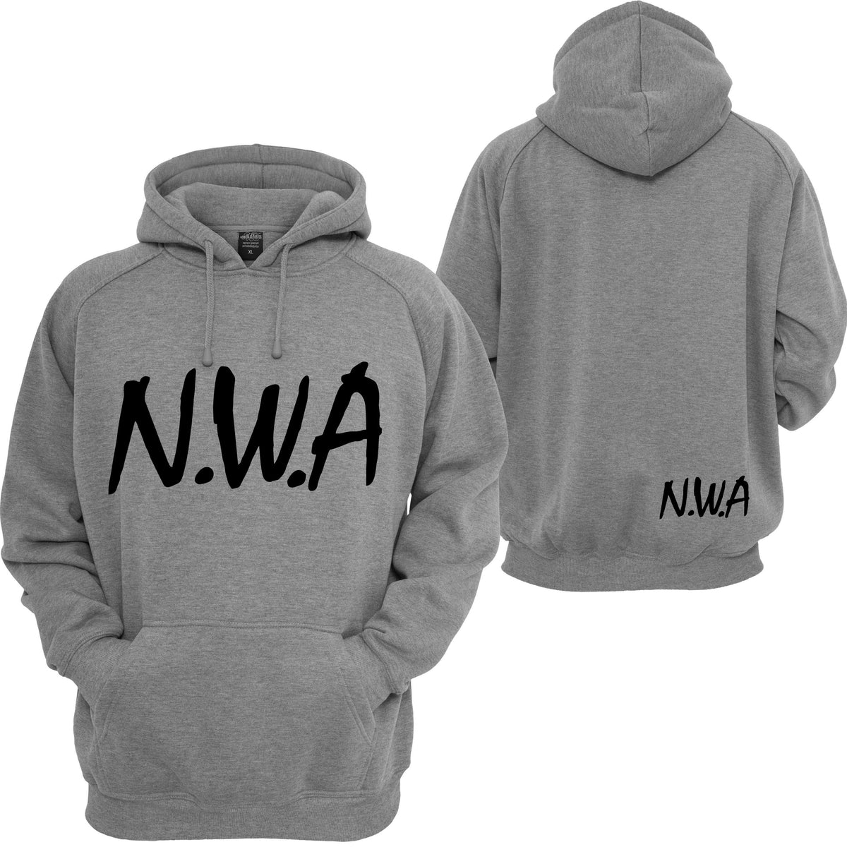 Sweat à Capuche N.W.A. - Coupe Classique, Col Tissé, 241 G, Style Streetwear