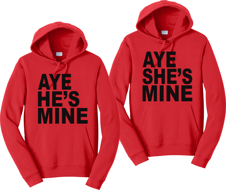 He's mine and on sale she's mine hoodies