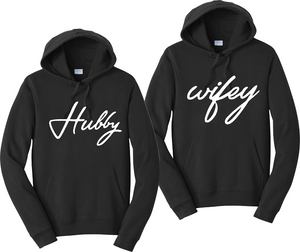 Hubby & Wifey  Unisex Hooded Sweatshirt