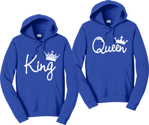 King & Queen Unisex Hooded Sweatshirt