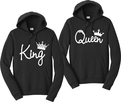 King & Queen Unisex Hooded Sweatshirt