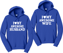 I love my Awesome Husband / Wife  Unisex Hooded Sweatshirt