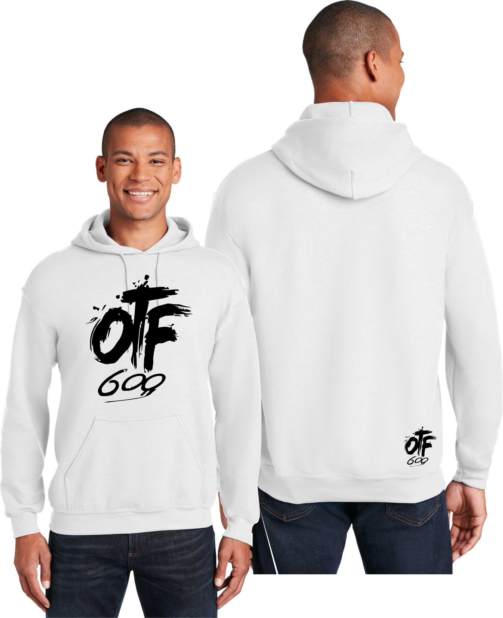 Boys white hooded 2024 sweatshirt