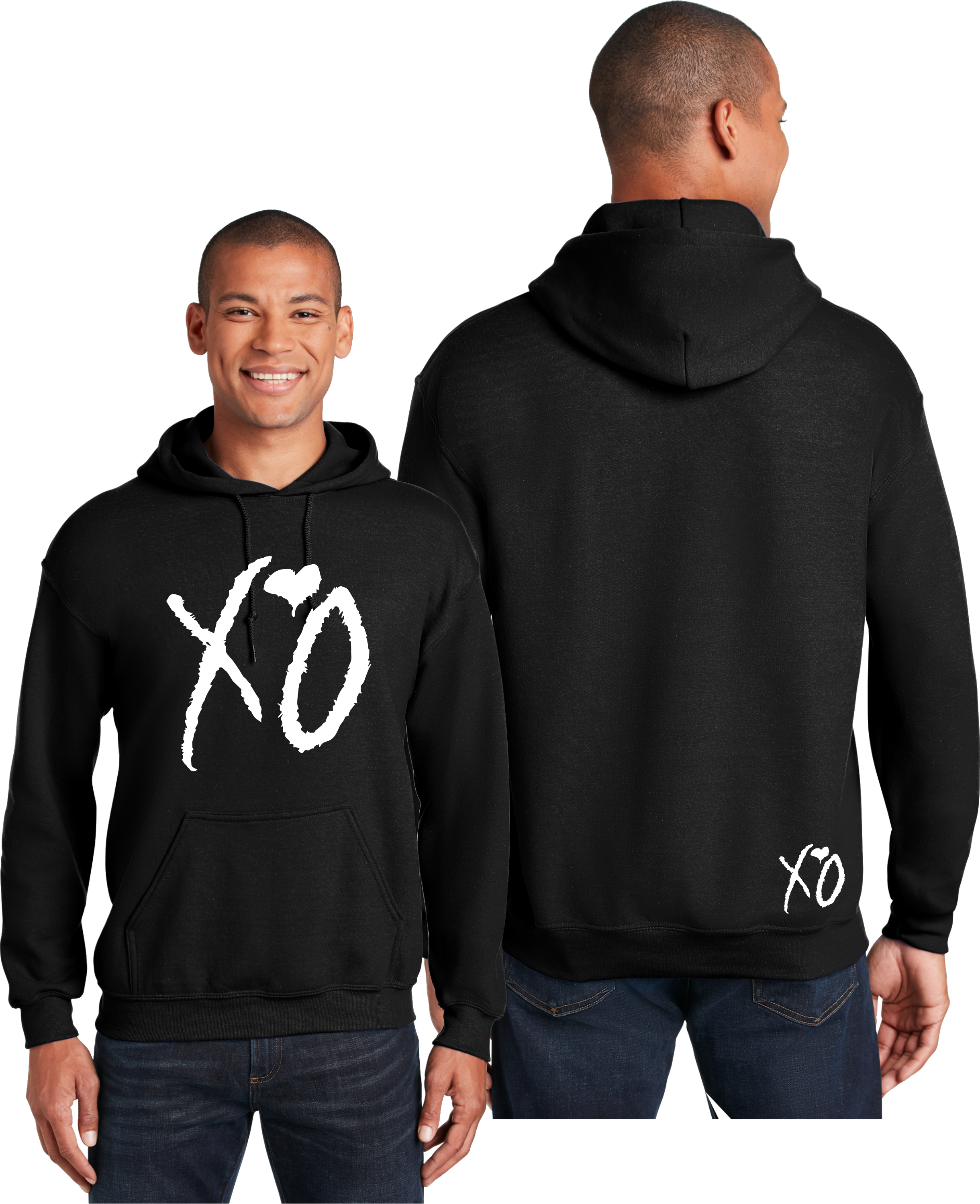 Black xo hoodie sales